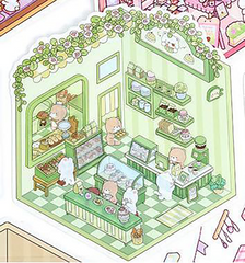 Fresh Bakes & Quick Stops DIY 3D Scene Stickers 2 Lovely Miniature Scenes
