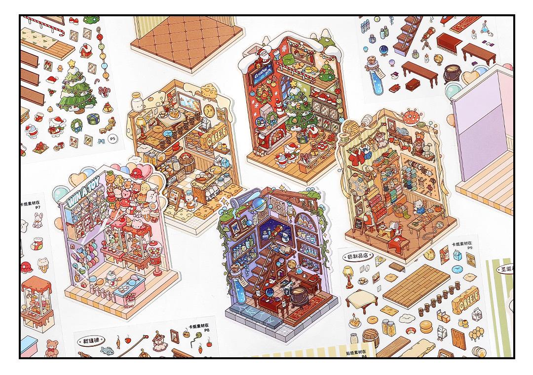 Food Set DIY 3D Sticker Collection — Cute Miniature Food Scenes
