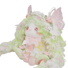 Pink Flower Bunny Squishy doll