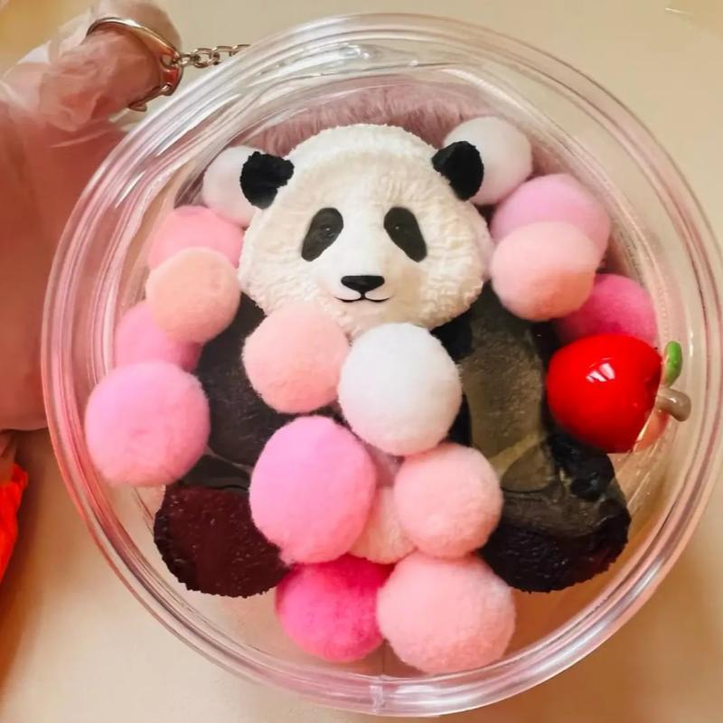 Pink Ball Panda Squishy