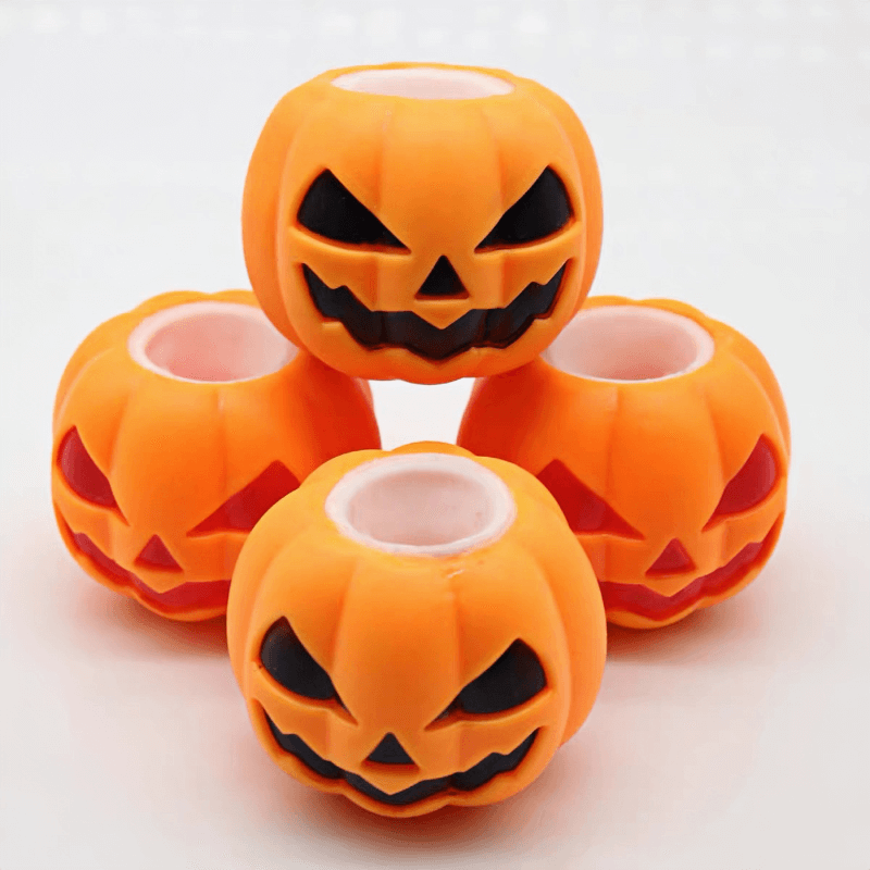 (Halloween)  Pumpkin Ghost Squeeze Toy