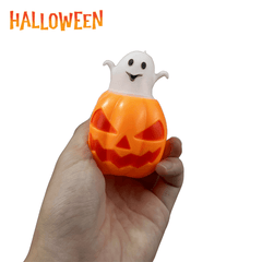 (Halloween)  Pumpkin Ghost Squeeze Toy