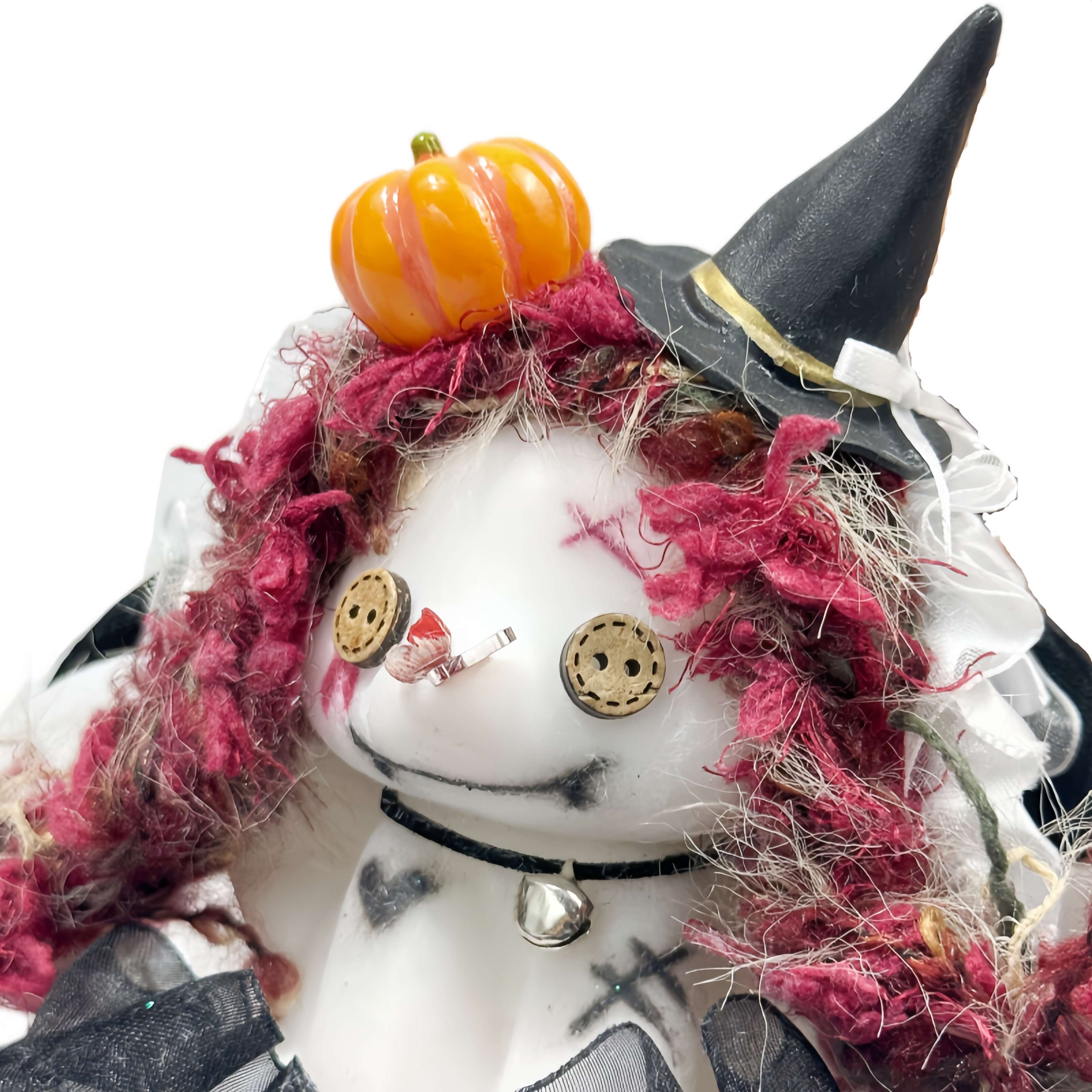 Pumpkin Witch Bunny Squishy Doll