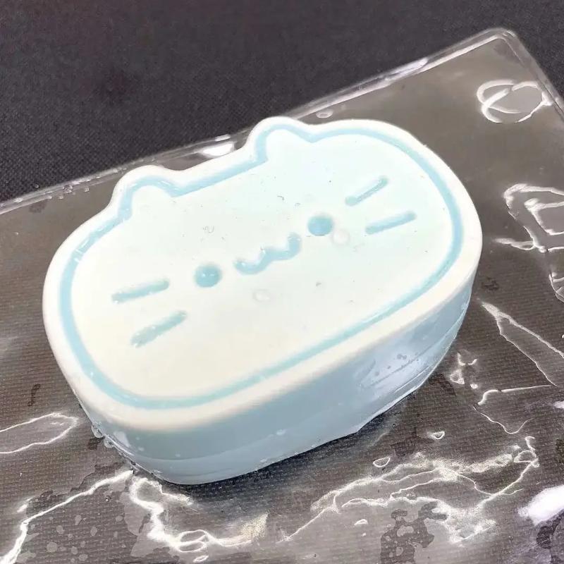 Sky Blue Cheese Cat Squishy