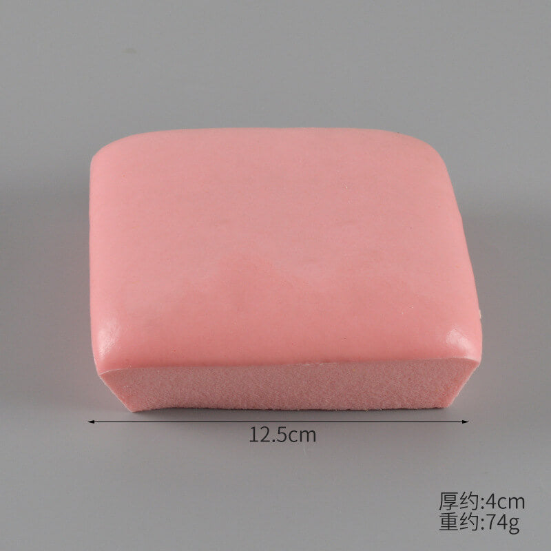 Square Pink Colorful Cake Slow Rising Squishies
