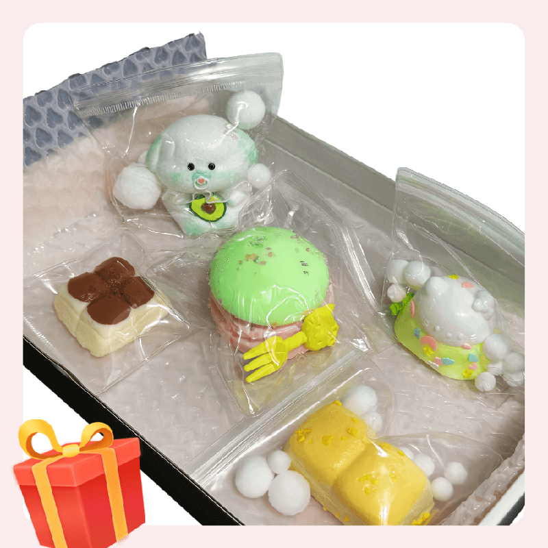 Squishy Toy Discount Gift Box 6 Pieces - Style C