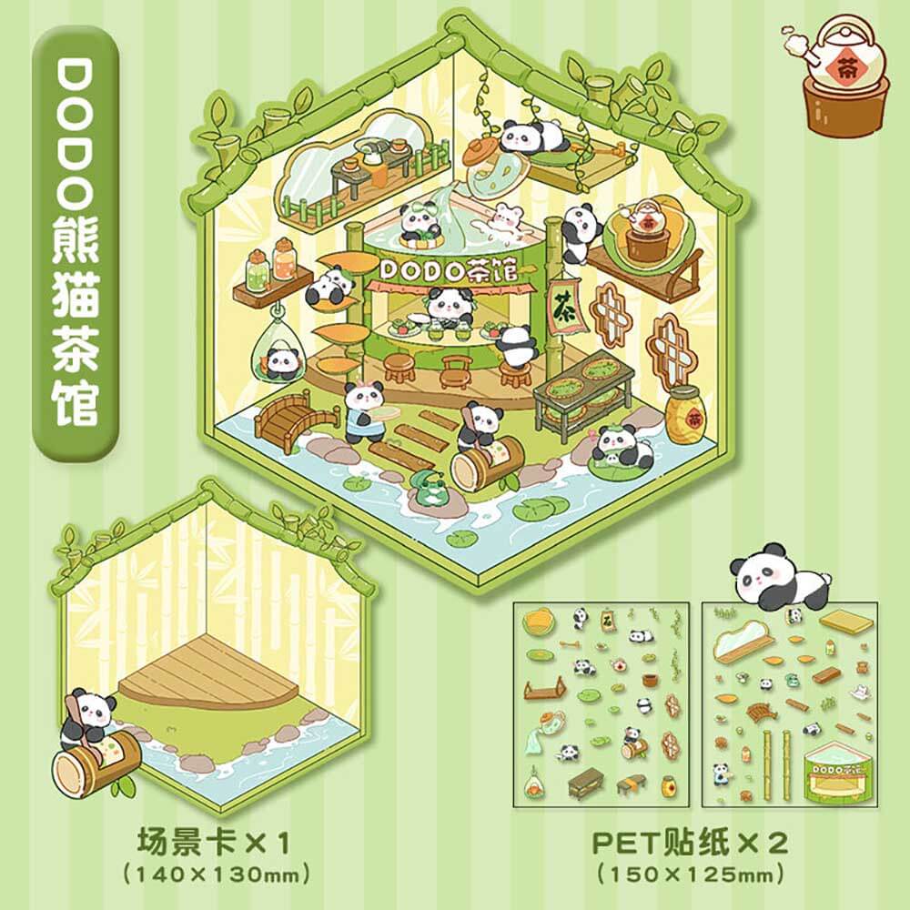 Wonderful Shop DIY 3D Scene Stickers 4 Cute Miniature Scenes-Amusement park