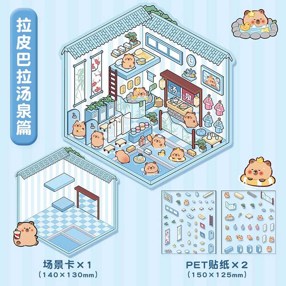 Wonderful Shop DIY 3D Scene Stickers 4 Cute Miniature Scenes-Amusement park