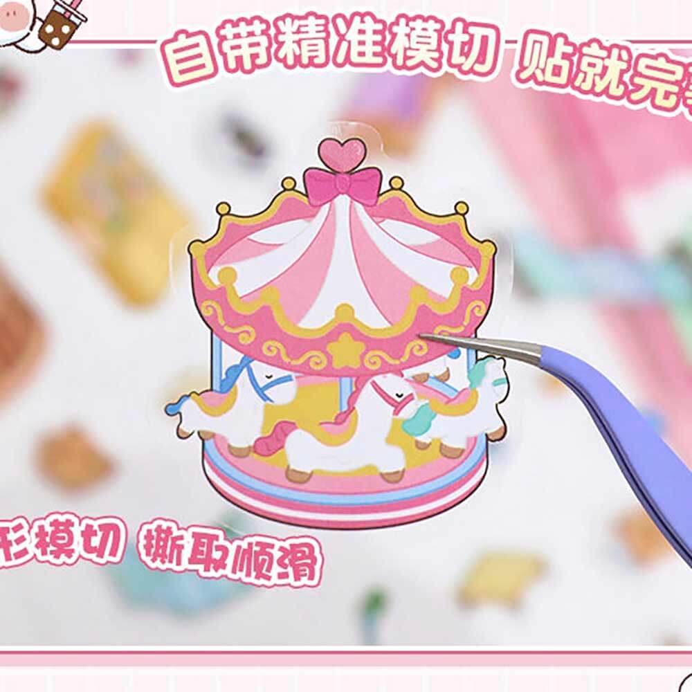 Wonderful Shop DIY 3D Scene Stickers 4 Cute Miniature Scenes-Amusement park
