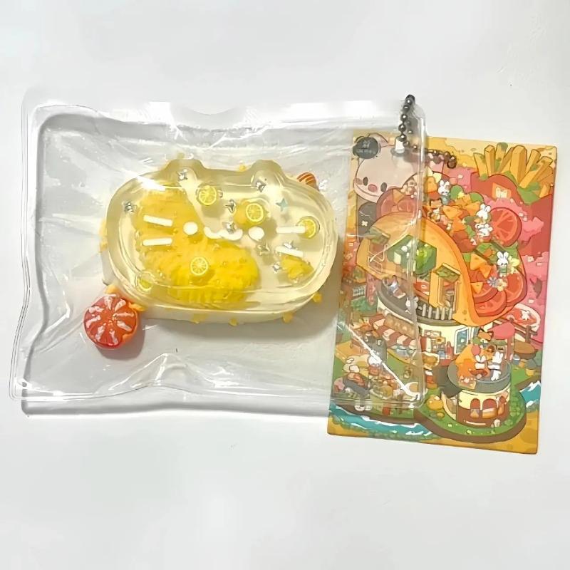 Yellow Clear Cheese Cat Squishy 1