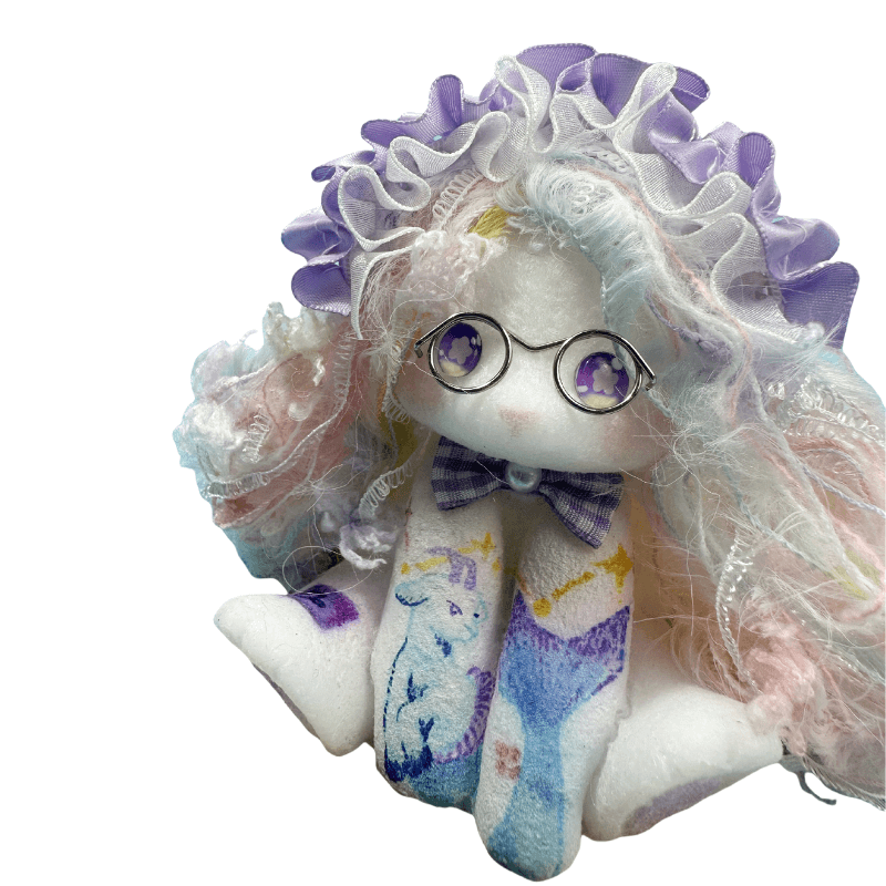 Hand Painted Castle Princess Bunny Squishy doll