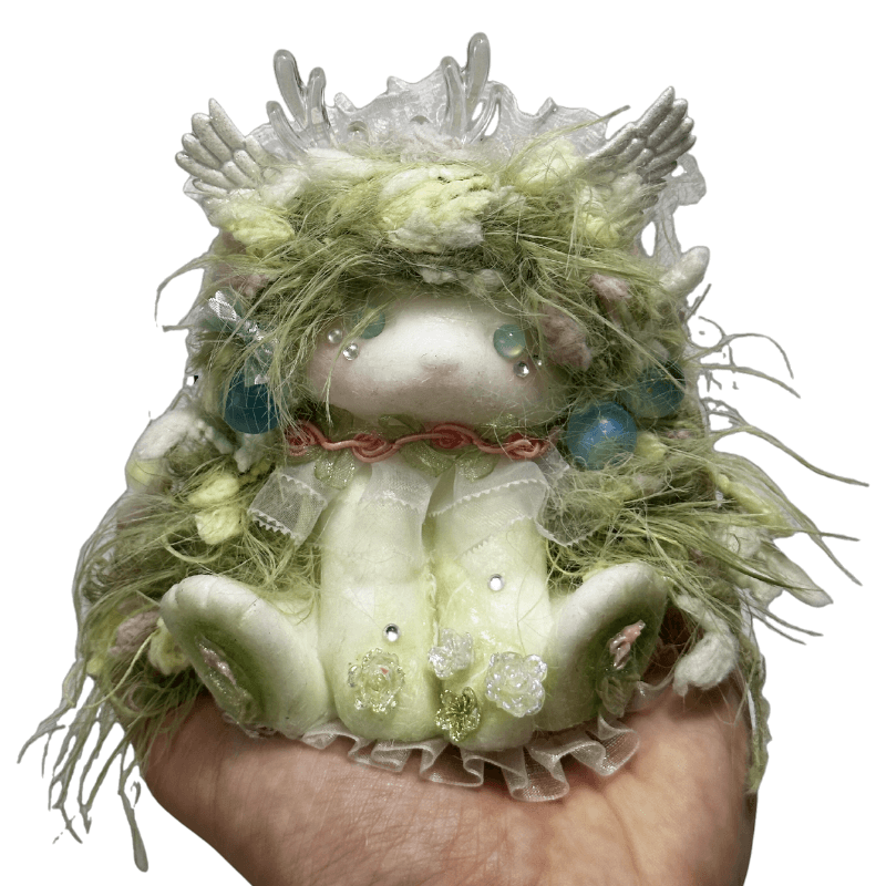 Antler Emerald Bunny Squishy doll