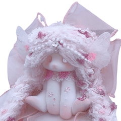 Pink Flower Princess Bunny Squishy Doll