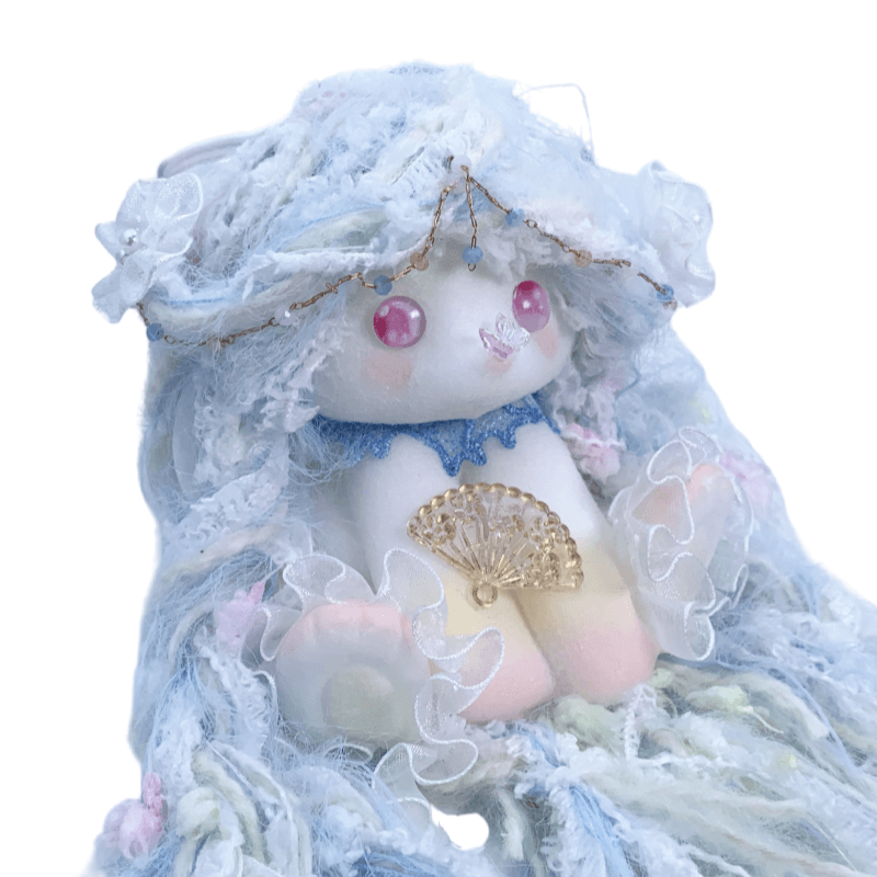 Light Blue Princess Bunny Squishy Doll