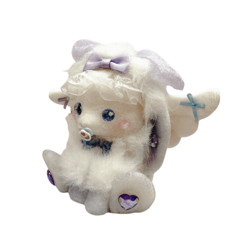 Purple Angel with Pacifier Bunny Squishy doll