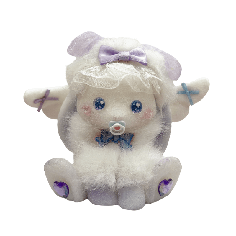 Purple Angel with Pacifier Bunny Squishy doll