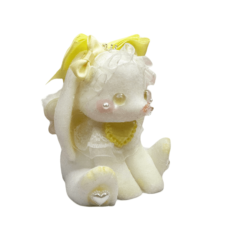 (Hot sales live stream) Yellow Heart Scarf Bunny Squishy doll 🔥