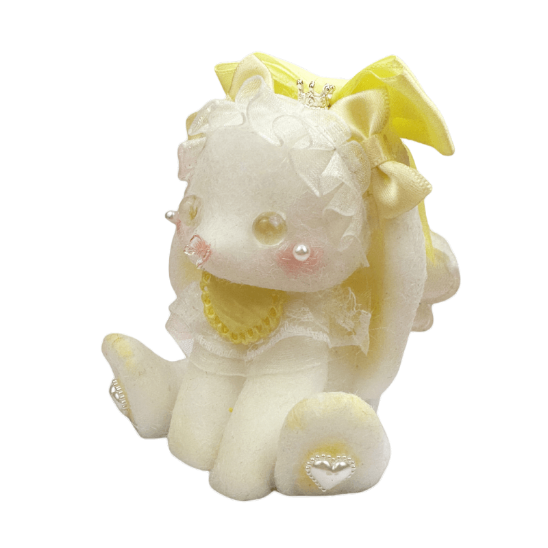 (Hot sales live stream) Yellow Heart Scarf Bunny Squishy doll 🔥