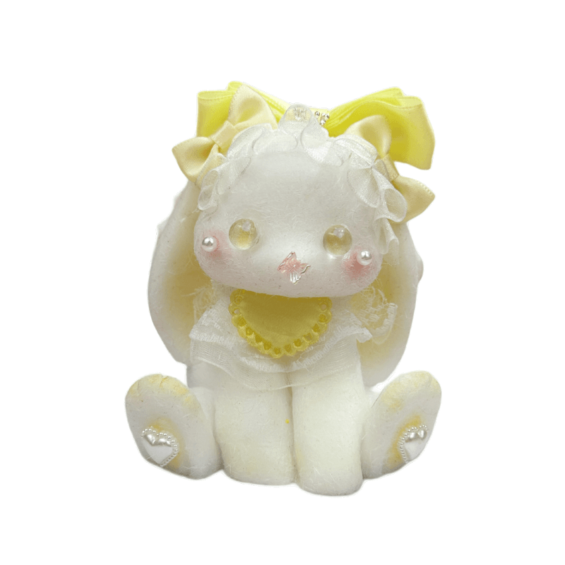 (Hot sales live stream) Yellow Heart Scarf Bunny Squishy doll 🔥